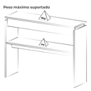 Ver imagem 4 de Buffet Aparador 1 Prateleira 100 Cm Off White Arly