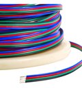 Ver imagem 6 de Kit 25 Metros Cabo Flat Polarizado Rgb Fio 4 Vias 22awg