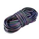Ver imagem 5 de Kit 25 Metros Cabo Flat Polarizado Rgb Fio 4 Vias 22awg