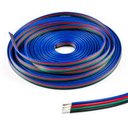 Ver imagem 3 de Kit 25 Metros Cabo Flat Polarizado Rgb Fio 4 Vias 22awg