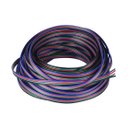 Ver imagem 2 de Kit 25 Metros Cabo Flat Polarizado Rgb Fio 4 Vias 22awg