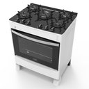 Ver imagem 3 de Fogão 5 Bocas A Gás Acendimento Automático Realce Glass Bivolt Cr212 Branco Branco 127/220