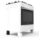 Ver imagem 2 de Fogão 5 Bocas A Gás Acendimento Automático Realce Glass Bivolt Cr212 Branco Branco 127/220