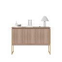 Ver imagem 3 de Buffet Mármore 3 Portas Montana Dourado MDP Perfex 15mm Estrutura Aço 20x20 Casah