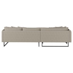 Sofá Jade com Chaise Lateral Esquerda 2,84m em Linho - 4