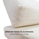 Ver imagem 6 de Conjunto Sofá Modular Arveni em Madeira Maciça Castanho com Mesa de Centro