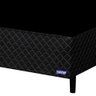 Cama Box Casal Preto Bordado 138 X 188 X 39 Pérola Negra Gazin - 2
