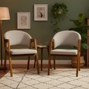 Ver imagem 1 de Kit 2 Cadeiras Sala de Jantar Premium com Braço Madeira Maciça Movellu Home