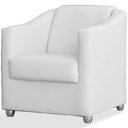 Ver imagem 1 de Poltrona Decorativa Luiza Sintético Branco