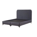 Ver imagem 2 de Caixa Box Dual Confort com Cabeceira Cinza Escuro 195x205x22cm