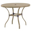 Ver imagem 1 de Mesa Roma com Tampo Ripado 120 Cm Alumínio