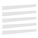 Ver imagem 1 de Porta Etiqueta Bandeja Gondola Lx 92 Cm Branco Kit com 5