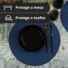 6 Jogo Americano Redondo Mesa Posta Sousplat Luxo Pvc Maz - 6