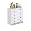 Ver imagem 1 de Cômoda Infantil 5 Gavetas Branca Mdp Amore Meu Fofinho Quarto Art In Móveis