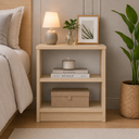 Ver imagem 2 de Mesa de Apoio Lateral com 1 Prateleira para Quarto em MDF Oásis 15 mm - Pea Móveis