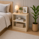 Ver imagem 5 de Mesa de Apoio Lateral com 1 Prateleira para Quarto em MDF Oásis 15 mm - Pea Móveis