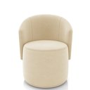Ver imagem 7 de Poltrona e Puff Redondo Orgânico para Sala Malu Suede M11 - D’Rossi