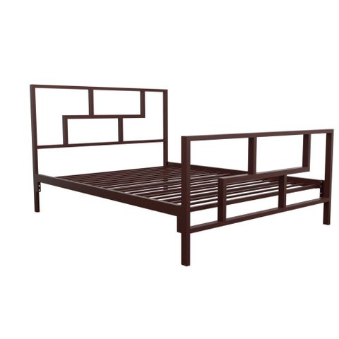 Cama de Ferro Metalon Queen Size Icamas Marrom
