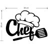 Painel Decorativo Chef Gourmet Cozinha Decoração Mdf Aplique - 3