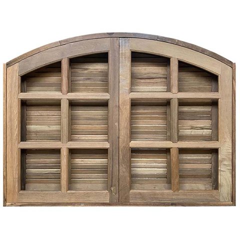 Janela de Abrir / Abrir em Arco de Madeira Itaúba Batentes de 14 Cm-1.60 (l) X 1.00 (a)