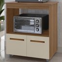Ver imagem 2 de Balcao Multiuso Forno 2p 75 Cm Angela Savana Off White Mobbs