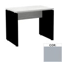 Ver imagem 1 de Mesa de Escritório Pé Painel Pe25 em MDP 90 x 60cm Cinza com Base Cinza