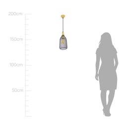 Pendente Copper Preto 31cm E27 40w - Xn004g - Bella - 7