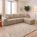 Ver imagem 1 de Sofá Modular Kavak 3,31m Bouclê Bege com Chaise - King House