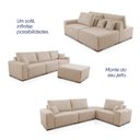 Ver imagem 6 de Sofá Modular Kavak 3,31m Bouclê Bege com Chaise - King House