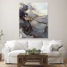 Quadro Decorativo Tela Canvas Abstrato Gray Smoke - 200x100 Cm - 3