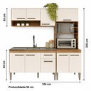 Ver imagem 4 de Cozinha Completa Modulada Aurora 1,84 m 3 Peças com Torre Quente