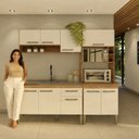 Ver imagem 5 de Cozinha Completa Modulada Aurora 1,84 m 3 Peças com Torre Quente