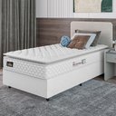Ver imagem 5 de Cama Box Solteiro Colchão Espuma D33 Pillow Top New Millenium 88x188x57cm Branco Hellen – Suporta