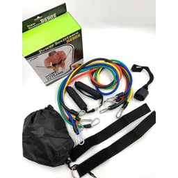 Kit Tubing Elástico 11 Itens Treinamento Funcional Pilates - 2