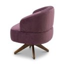 Ver imagem 6 de Poltrona Decorativa Chair Veludo Lavanda Premium Giratória Sala Dekorien