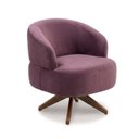 Ver imagem 4 de Poltrona Decorativa Chair Veludo Lavanda Premium Giratória Sala Dekorien