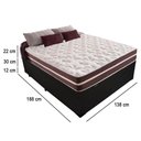 Ver imagem 6 de Cama Box Baú Casal + Colchão de Molas Prime Colchões Classic Superlastic 138x188x64 Preto
