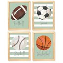 Ver imagem 1 de Kit Quadro Decorativo Esporte Bolas Quarto Criança Bebê Enxoval