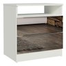 Mesa de Cabeceira Madesa 3227 2 Gavetas com Espelho - Branco - 2