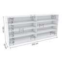 Ver imagem 2 de BALCÃO 200 CM FUNDO 6MM M185.2021.B (LOJA ROUPAS) MUNDI MOVEIS