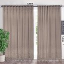 Ver imagem 6 de Cortina Marrom Renda c/ Forro Sala Quarto 3,00 Larg X 1,80 Alt