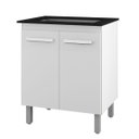 Ver imagem 5 de Balcão Cooktop 5 Bocas Jade 75cm 2 Portas Pés com Regulagem Cor:branco;tamanho:5 Bocas