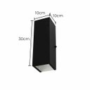 Ver imagem 2 de Arandela Retangular 1 Foco sem Friso Preta 10x30cm P/ E27 Starlumen St2779