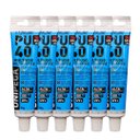 Ver imagem 1 de Kit 6 Adesivos Selantes Pu 40 Bisnaga Plástica Unipega Cinza 80g/50ml