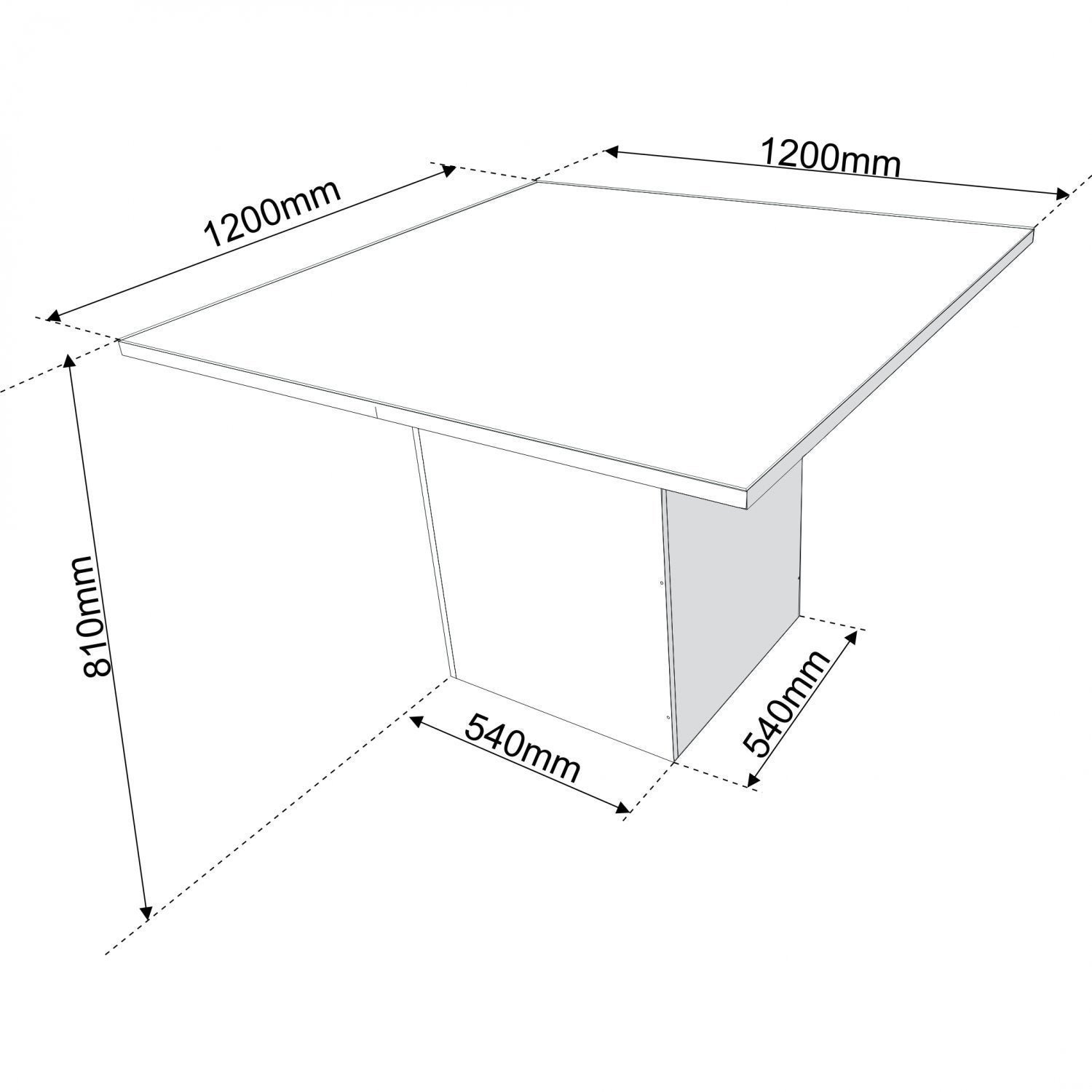 Mesa de Jantar 8 Lugares Tampo Vidro 120cm Chanel  - 5