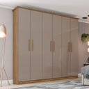 Ver imagem 1 de Guarda Roupa Casal 6 Portas 3 Gavetas Cover Henn