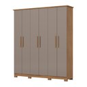 Ver imagem 2 de Guarda Roupa Casal 6 Portas 3 Gavetas Cover Henn