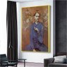 Quadro Decorativo Pablo Picasso Menino Com Um Cachimbo:150x100/BORDA INFINITA - 1