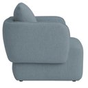 Ver imagem 5 de Poltrona Decorativa Sala de Estar Duna Bouclé Azul Claro - Nexta Casa