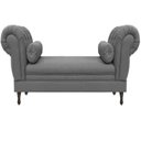 Ver imagem 2 de Recamier Grécia 160x50 Suede Cinza - Dominic Decor Grecia